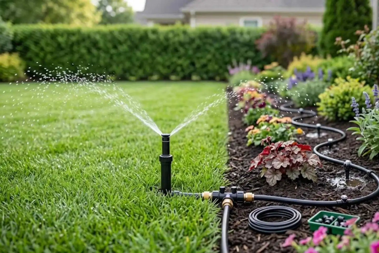 How Far Sprinkler Heads Should Sit From Your House Foundation